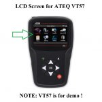 LCD Screen Display Replacement for ATEQ VT57 TPMS Tool